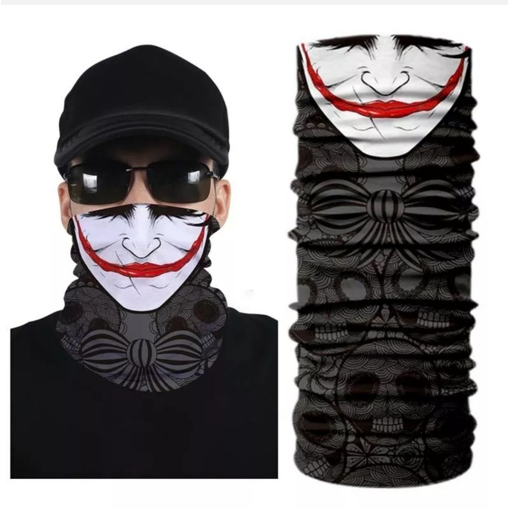 Bandana Neck Gaiter Skull Face Mask Bandanas Tube Breathable Rave Face Scarf US